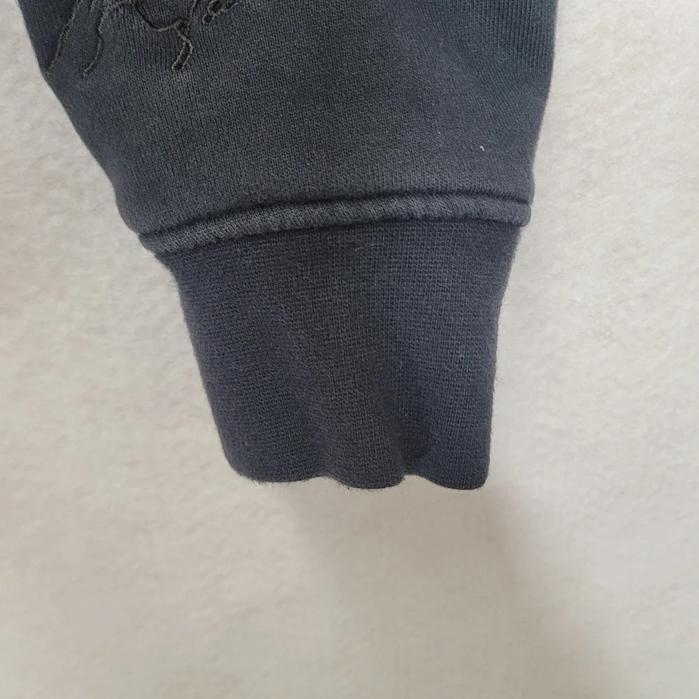 Nike Air‎ Jordan Jumpman Legacy Sweater Retro Hoodie Black Size Medium Stitched